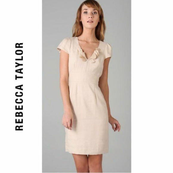 Rebecca Taylor Beige Mini Dress - Picture 1 of 14